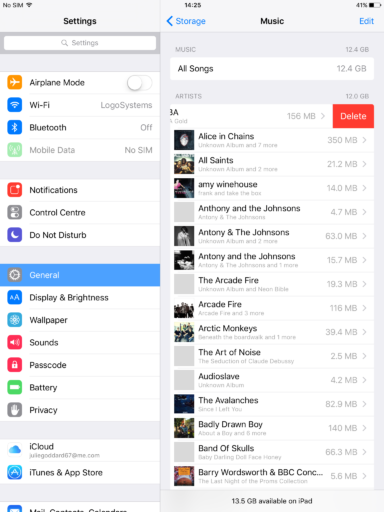 Free up storage space Free up storage space